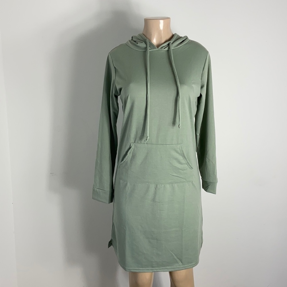 W Doubl JU Green Womens Dress Size Large New